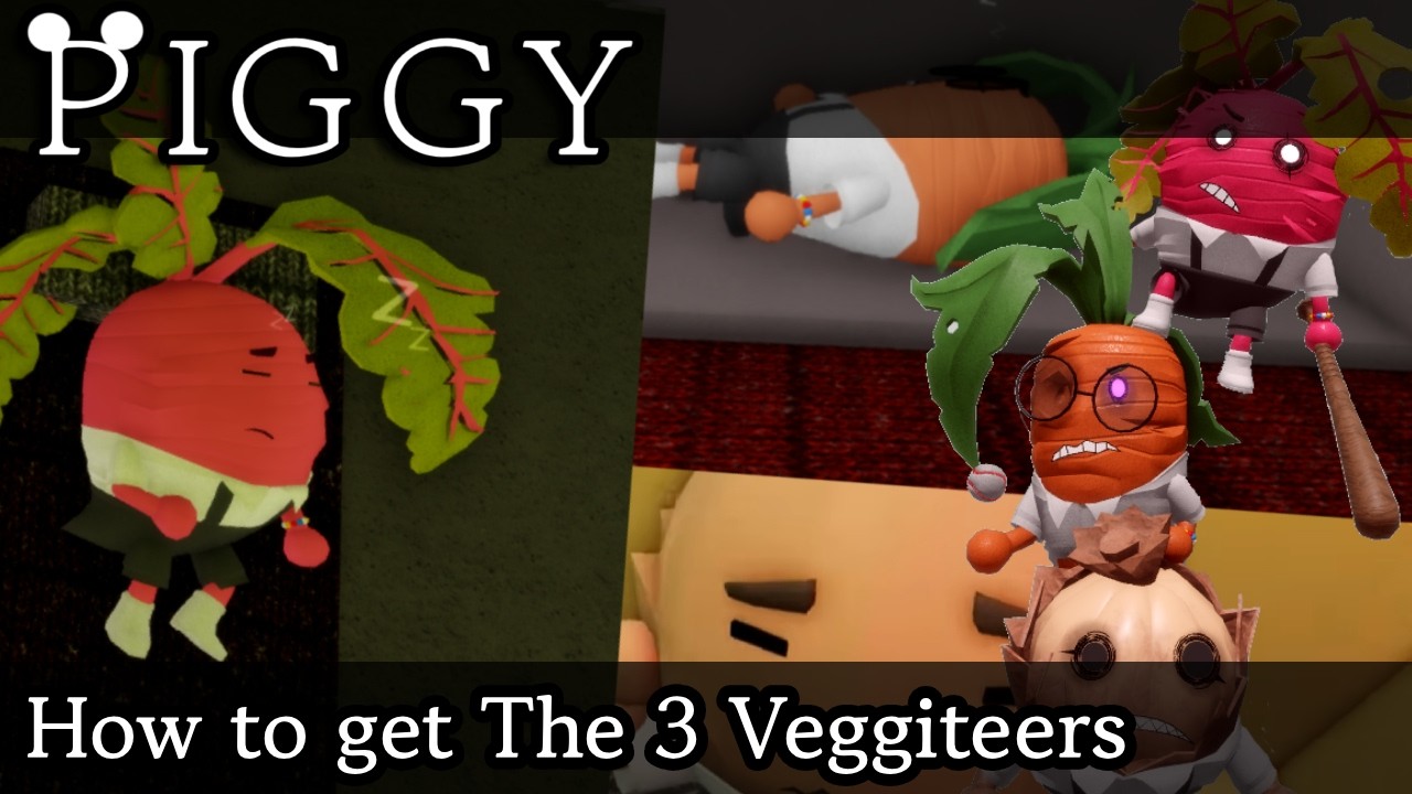 Piggy | How to get The 3 Veggiteers