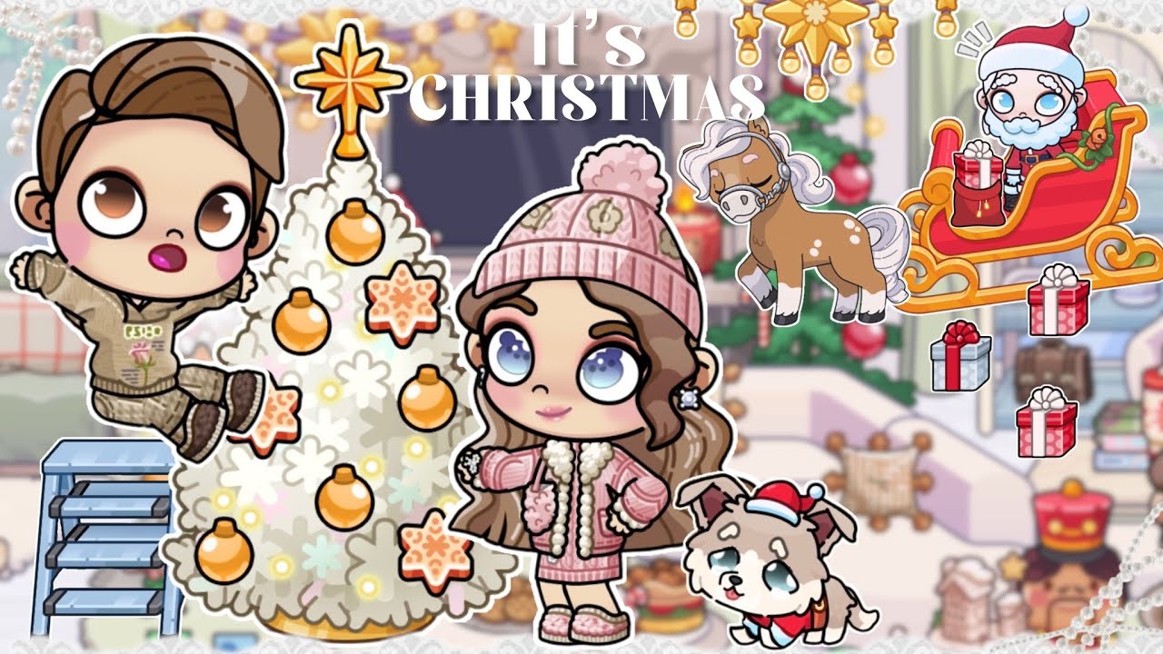 Daisy and Andrew&rsquo;s winter night routine🎄⋆. 𐙚 ˚ | AVATAR WORLD STORY TIME | PAZU 