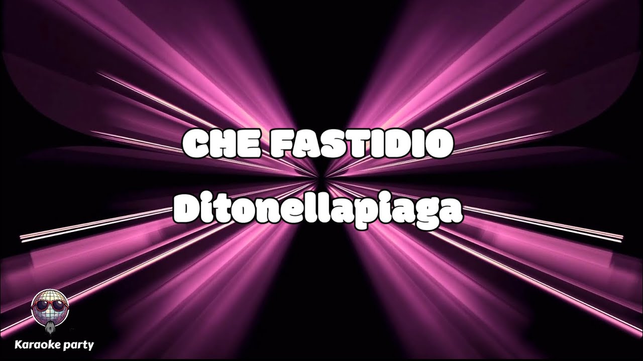 BASIS 🎶 Karaoke | CHE FASTIDIO Ditonellapiaga Sanremo2026 karaokeparty high quality cover