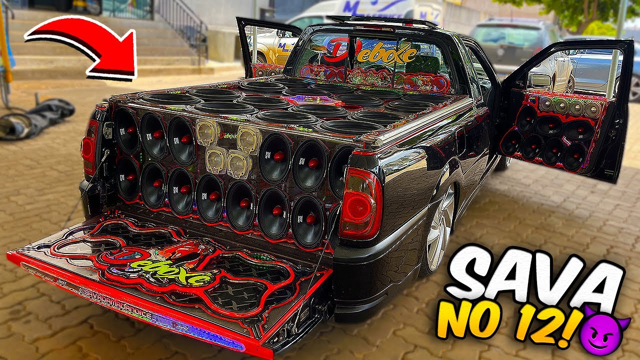 COMPROU A SAVEIRO G4 DEBOXE LOTADA DE SOM COM 18 ANOS 🔥