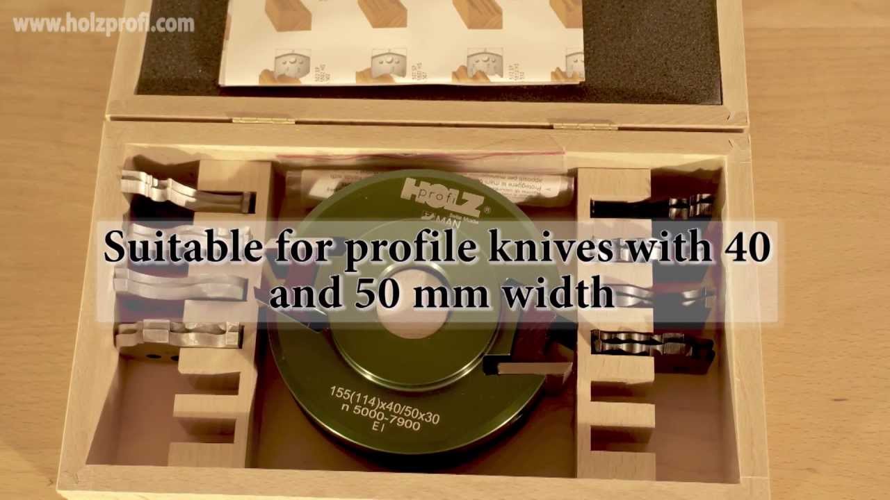 Universal milling set, Profile cutter FW02 for cutting profiles and counter cutting
