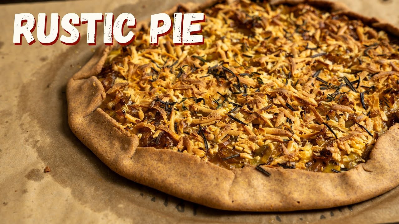This is Pizza Killer : Healthy Leek Rustic Pie 