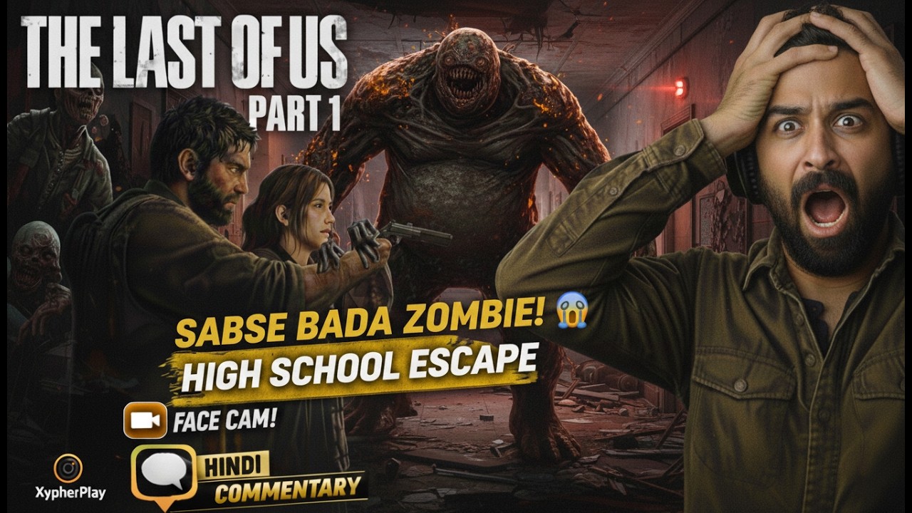 HOW TO ESCAPE HIGH SCHOOL? | TLOU Part 1 Bloater Boss Fight (Hindi) | XypherPlay