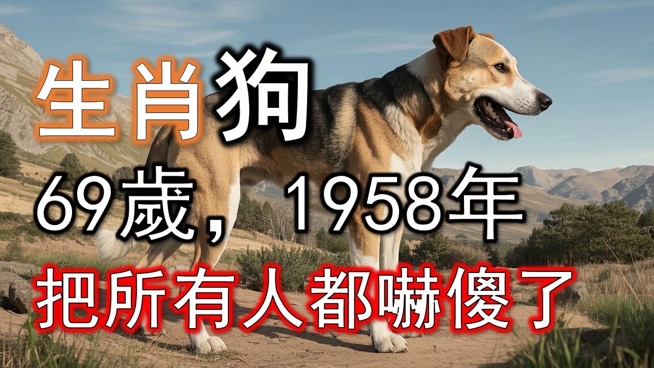 1958年屬狗人，2026年把所有人都嚇傻#生肖狗#屬狗人#1958 狗
