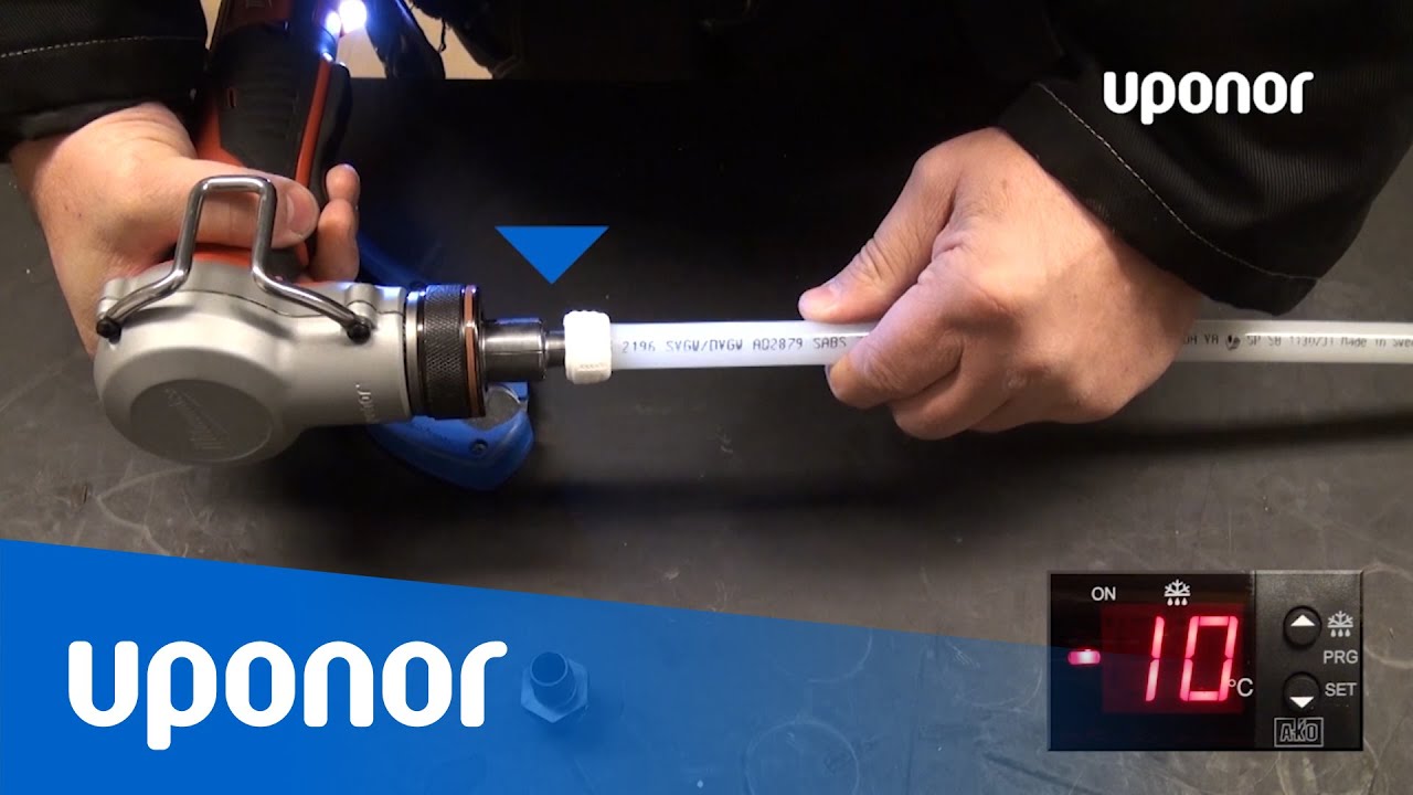 Uponor Q&E k&ouml;t&eacute;s k&eacute;sz&iacute;t&eacute;se -10 Celsius fokban