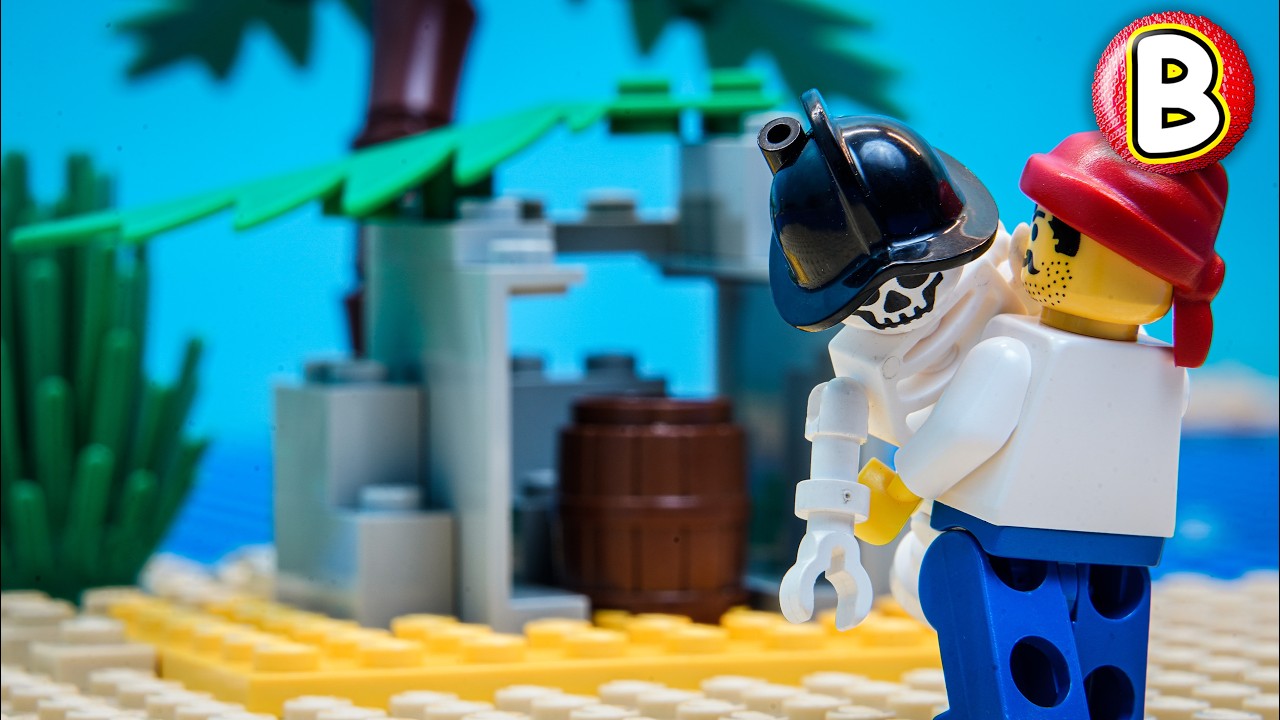 LEGO Pirates 6232 Skeleton Crew | Stop Motion Review