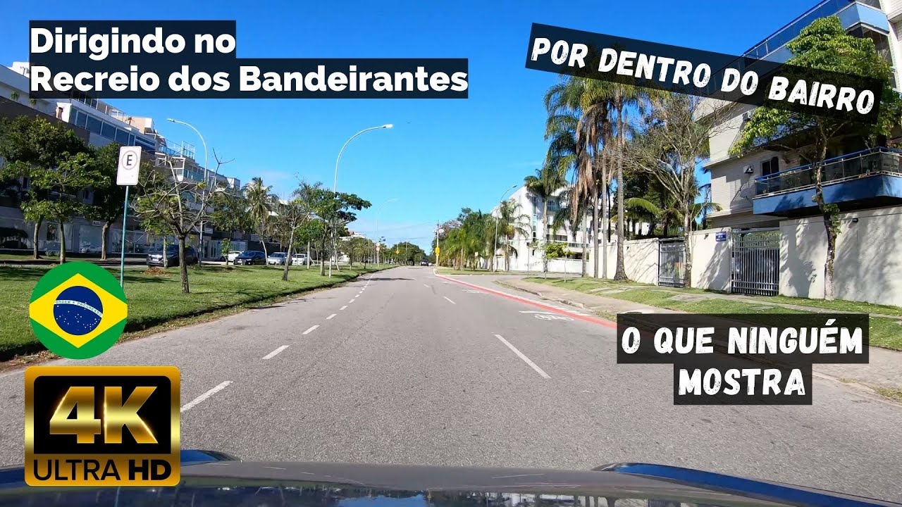 ⁴ᴷ⁶⁰ Driving Rio de Janeiro - Brasil : Recreio dos Bandeirantes