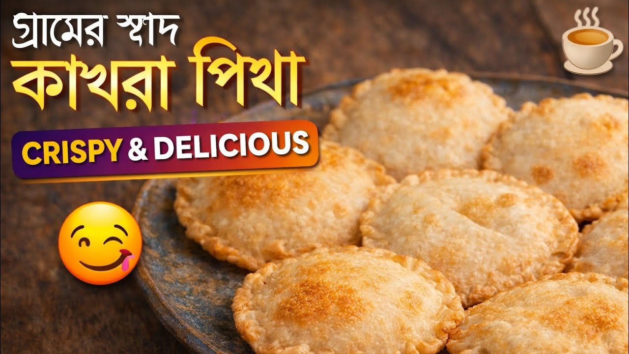 গ্রামের স্বাদের কাখরা পিঠা রেসিপি | Crispy Kakhra Pitha at Home | Bengali Pitha Recipe