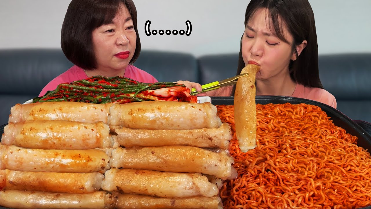 7 кг говядины толстого кишечника и куриной лапши Samyang Spisy Fire Mukbang l Eating Show l ASMR