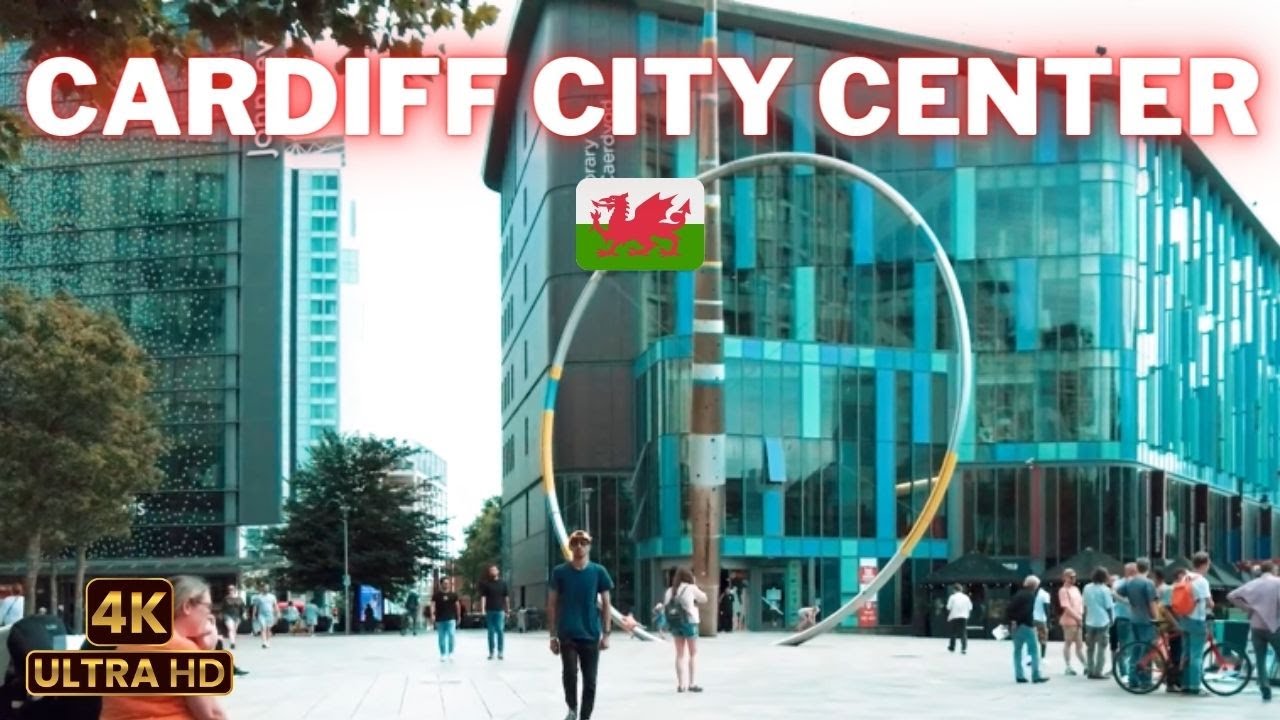 🟢 Famous tourist destination - Cardiff, UK🏴󠁧󠁢󠁷󠁬󠁳󠁿 - What's it like to walk through the city?