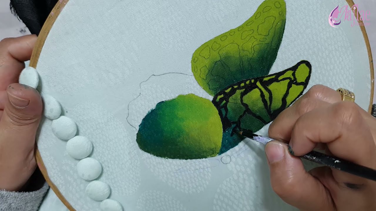 الرسم على الثوب طرق و تقنيات 🦋جلابة🦋