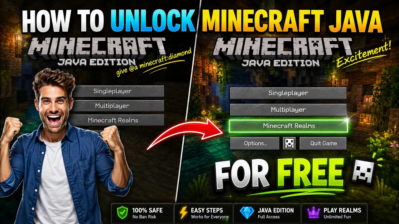 Как бесплатно играть в Minecraft Java Edition (официальный лаунчер)