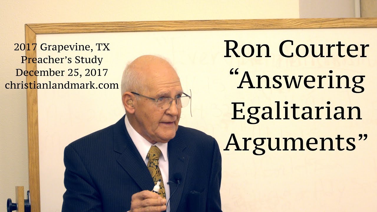Ron Courter - Answering Egalitarian Arguments