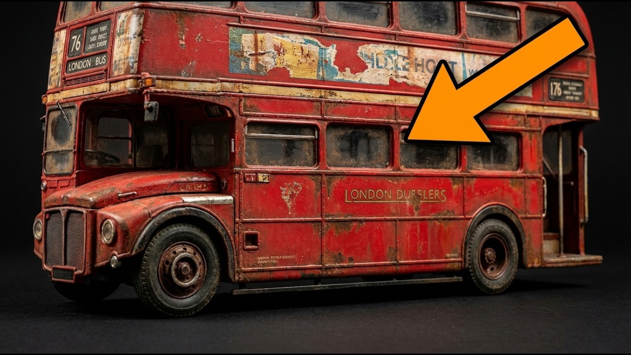 POV ASMR Restoration | London Double Decker Bus – Iconic Red Revival