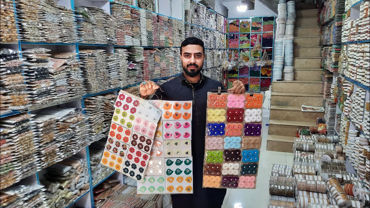 Lace Wholesale Market in Pakistan | Embroidered Lace wholesale market in Faisalabad