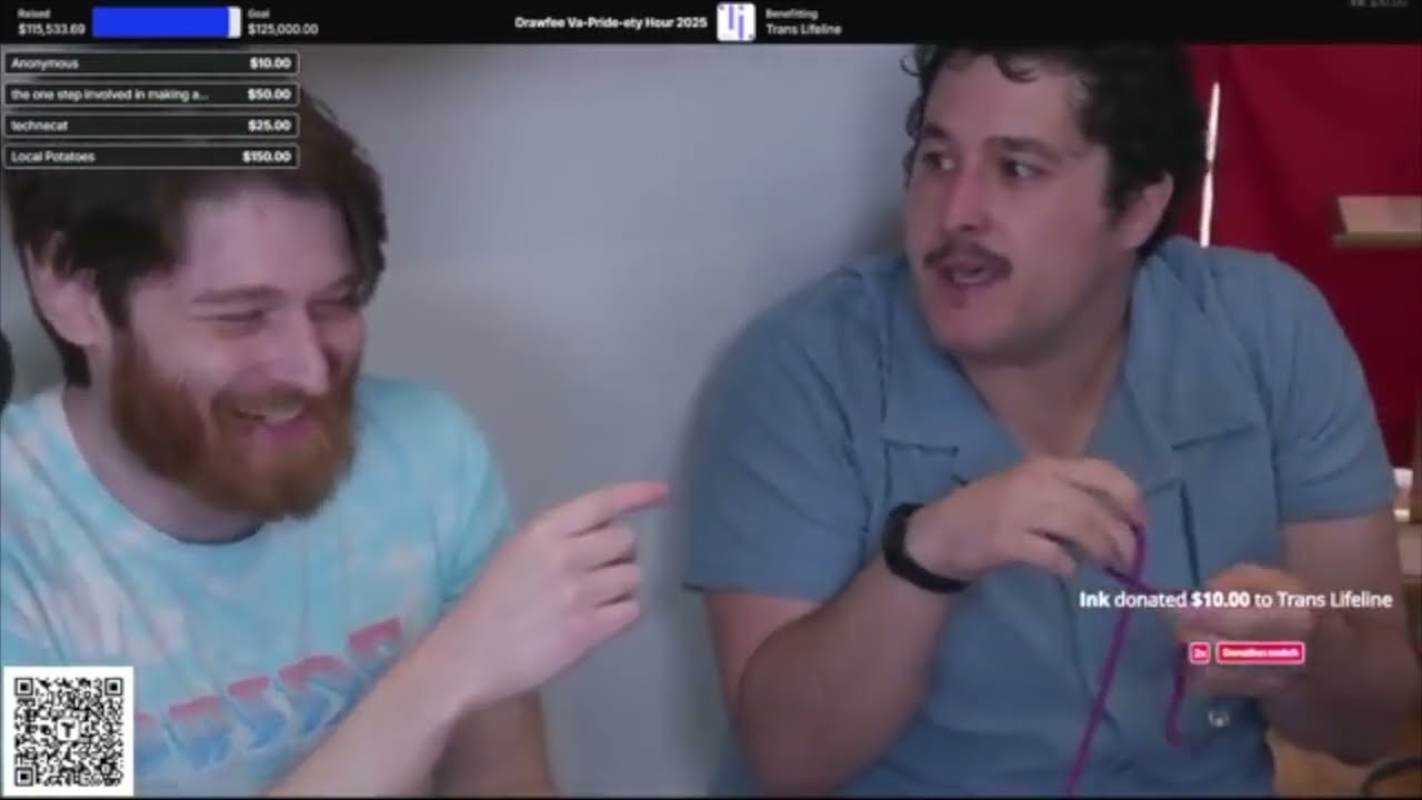 Willie Muse being the Gordon Ramsay of knitting (Drawfee Va-Pride-ety Hour)
