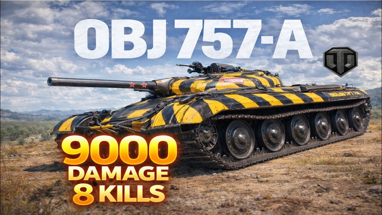 Obj 757 A I Bu Bir Maç Kurtarma Operasyonudur 8 KİLLS #wot #worldoftanks #танкблиц