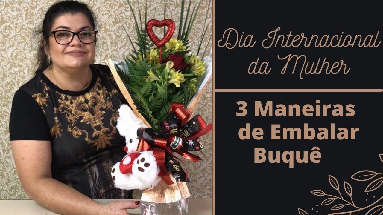3 Maneiras de Embalar Buquê com Crepom