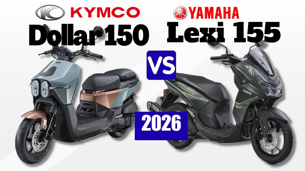 Kymco Dollar 150 vs Yamaha Lexi 155 | Side by Side Comparison | Specs & Price | 2026