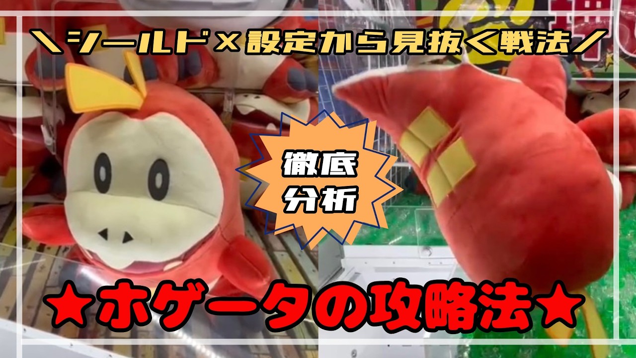 【徹底検証】シールドと設定で変わるホゲータの攻略法！！　　#ポケモン#pokemon #ポケットモンスター #クレーンゲーム#ぬいぐるみ