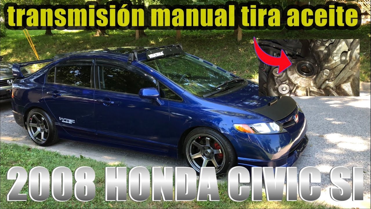 2008 honda civic si cómo cambiar los sellos de flechas de la transmisión