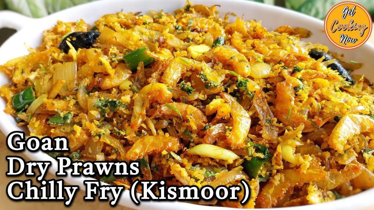 Goan Dry Prawns Chilly Fry (Kismoor) Recipe | Prawn Kismur | Sukya Sungtachi Kismoor | Goan Recipe