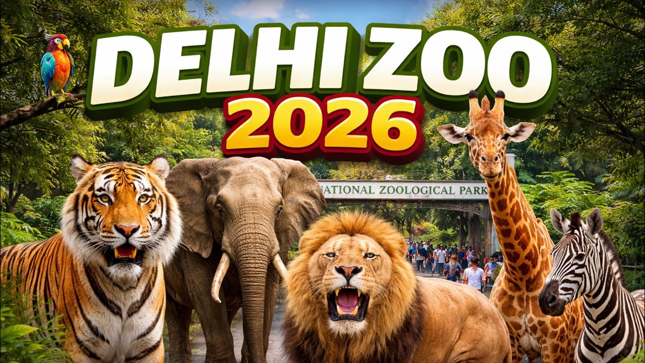 National Zoological Park Delhi 🐘 | Delhi Zoo 2026 Complete Tour, Ticket, Animals & Travel Guide