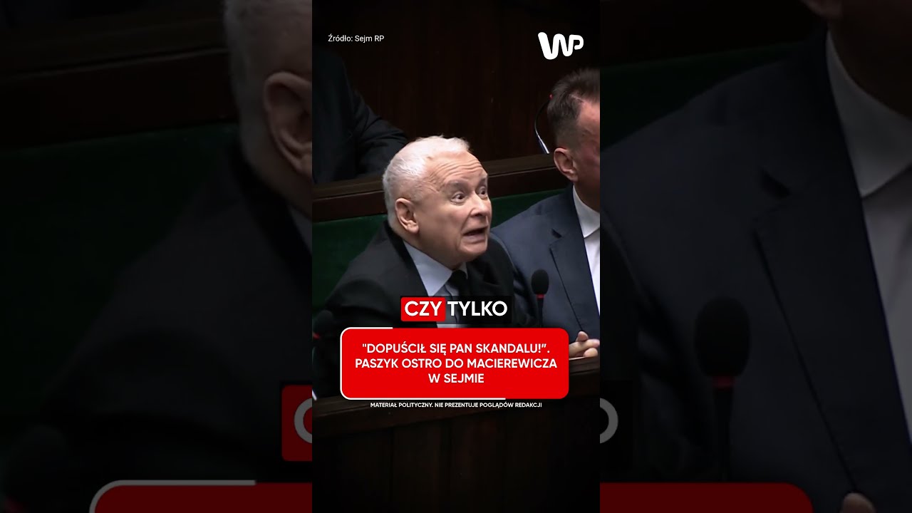 Paszyk ostro do Macierewicza. Kamera uchwyciła reakcje Kaczyńskiego