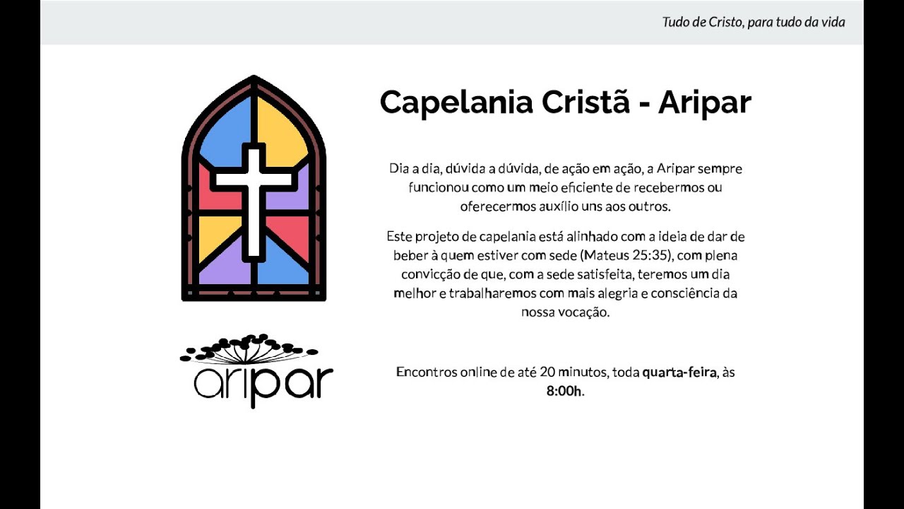 Capelania Cristã - Encontro de Fé | Encontro 36 | Quartas-feiras