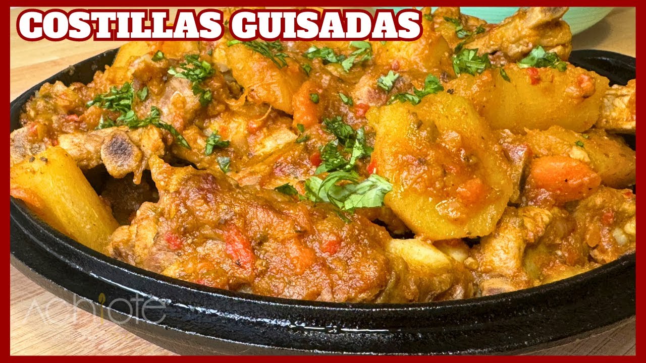 COSTILLA de CERDO GUISADAS con PAPA Y YUCA | Una receta espectacular que vale la pena intentar