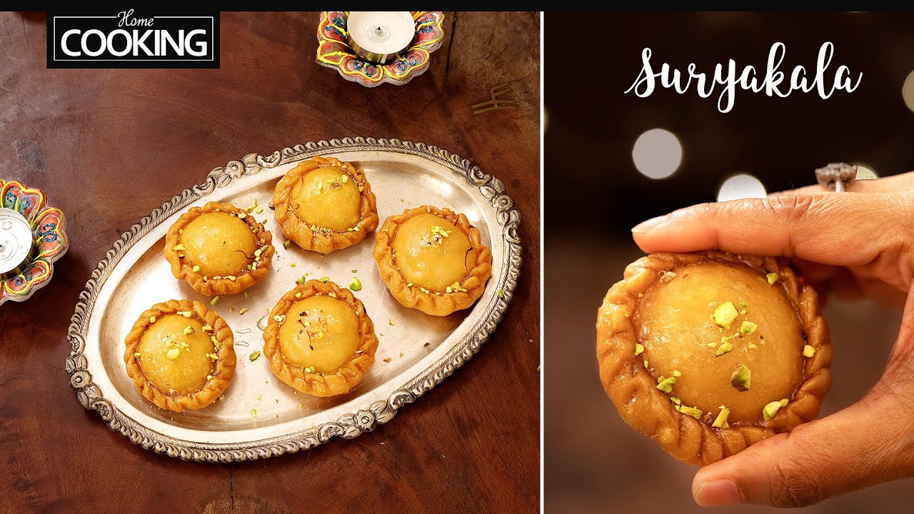 Suryakala Recipe | Indian Sweets | Easy Sweet Recipes | Chandrakala Recipe | Diwali Sweets
