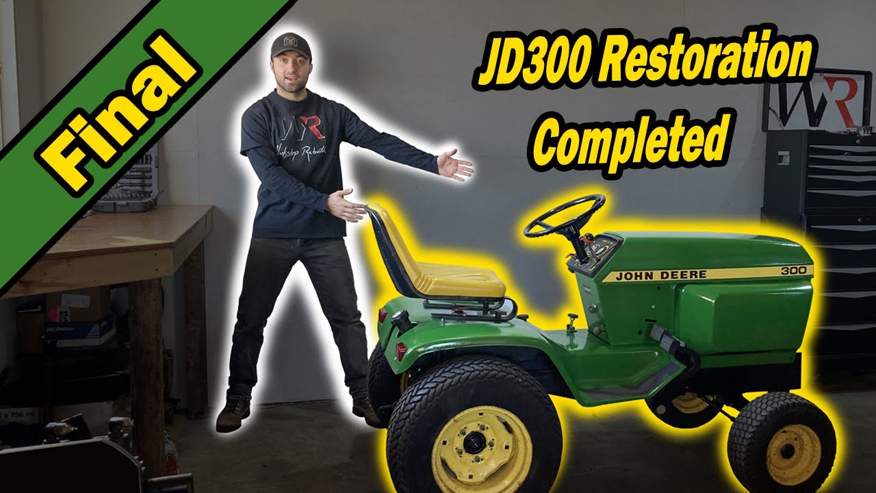 Садовый трактор John Deere 300 как НОВЫЙ!