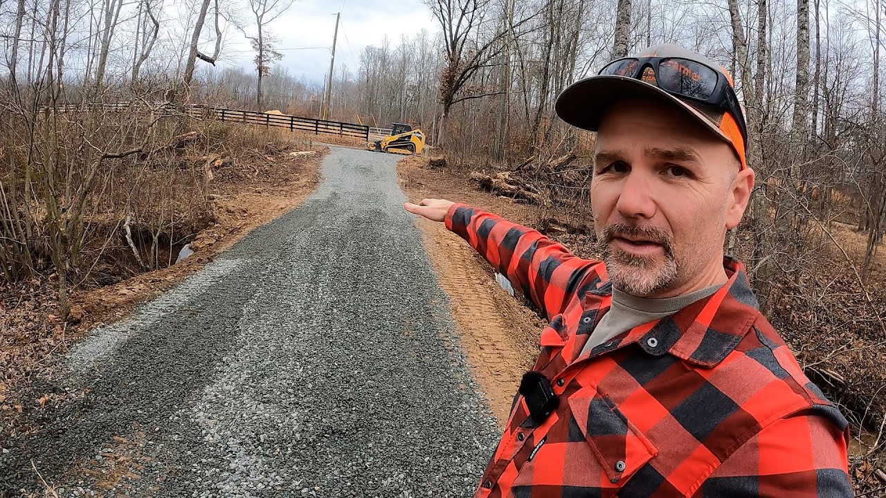 This was harder than I thought! Building a new roadway driveway on the farm!