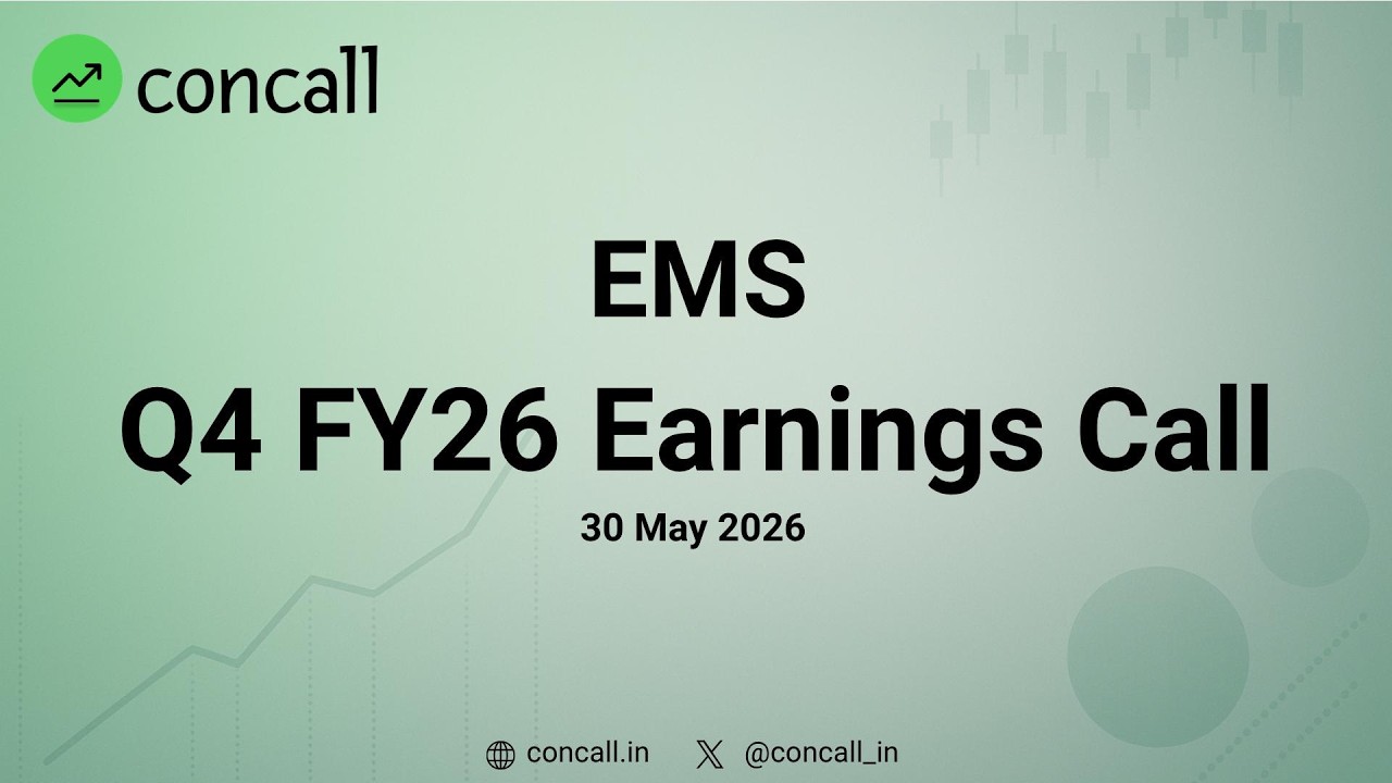 EMS Q4 FY26 Earnings Conference Call | Concall.in