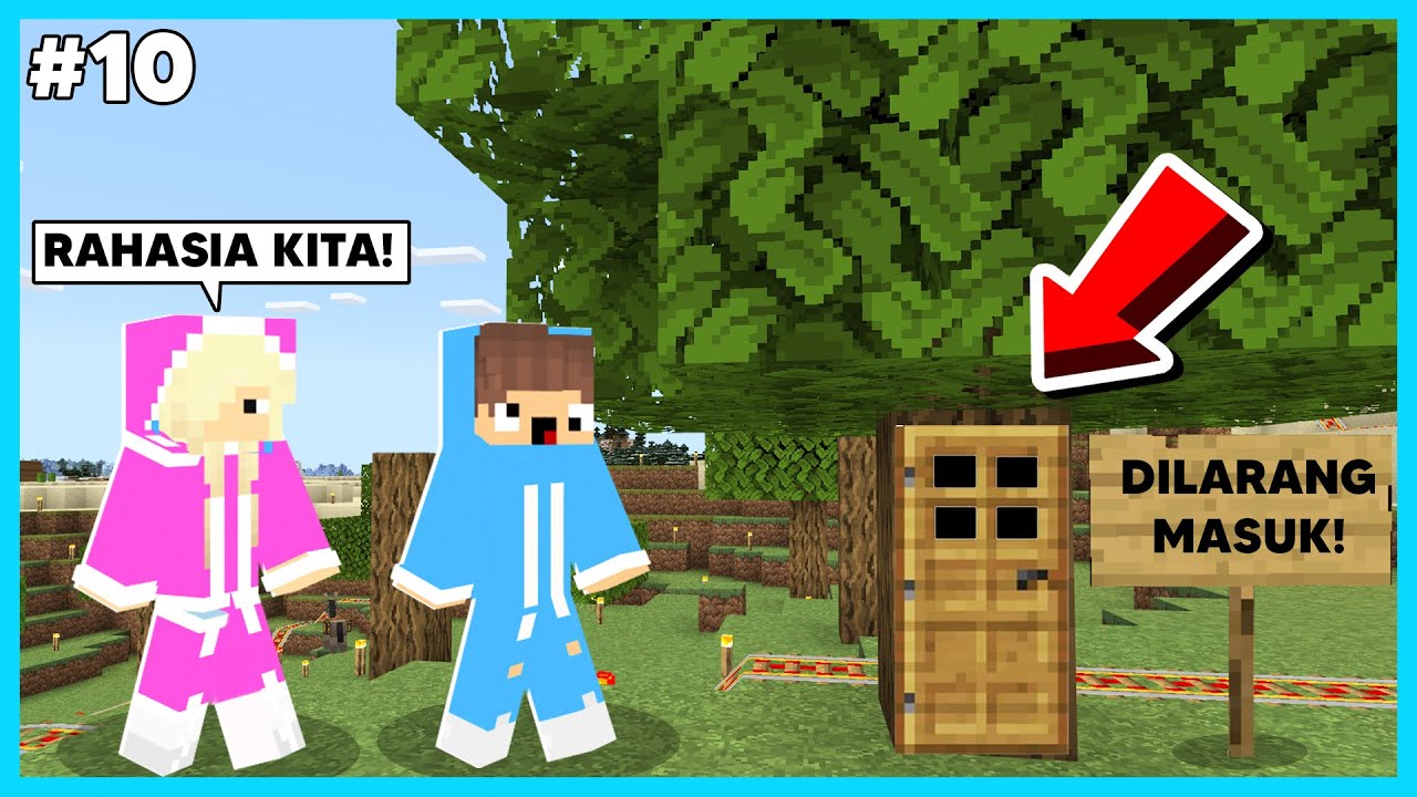 MIPAN & ZUZUZU Membuat Tempat Rahasia Di Bawah Tanah! JANGAN KASIH TAU YA - Minecraft Survival #10