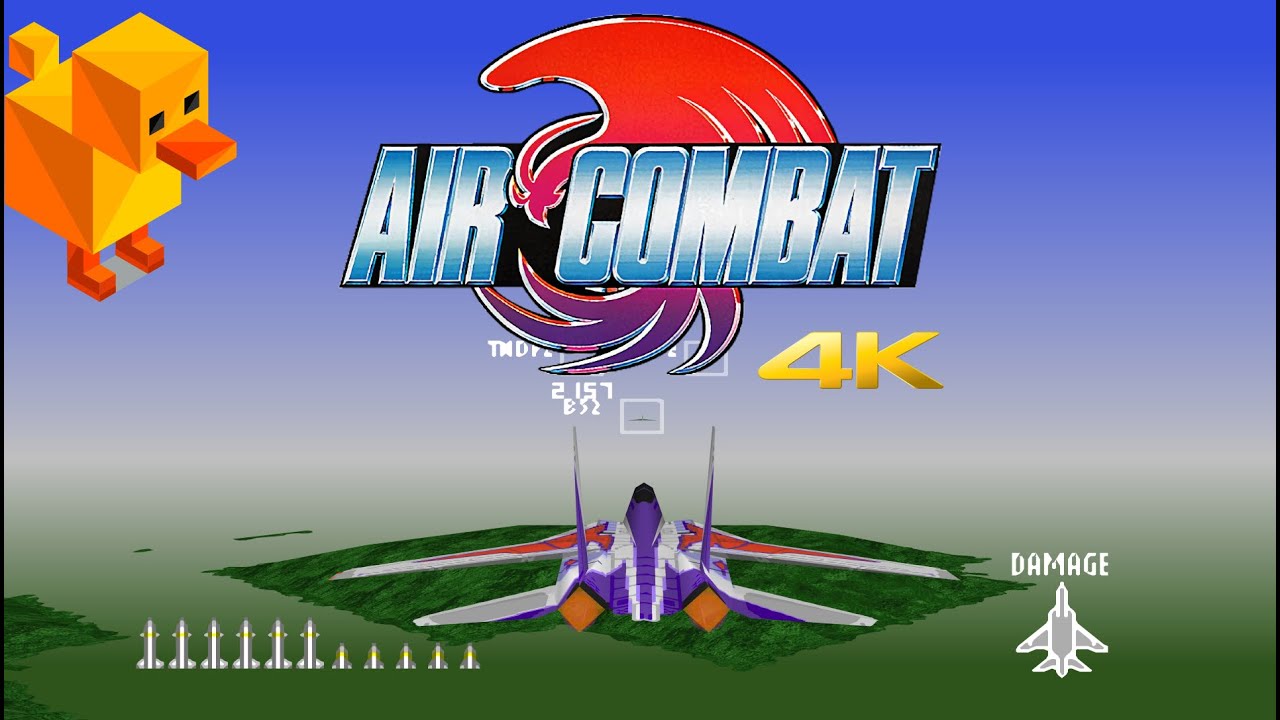 DuckStation 0.1-2953 | Air Combat 4K UHD | PS1 Emulator Gameplay