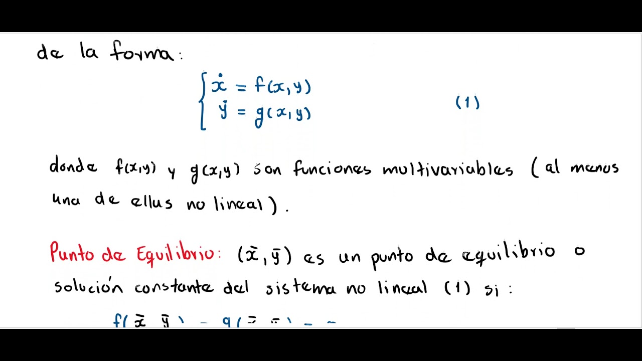 14 Puntos de equilibrio, ceroclinas en Sistemas No Lineales