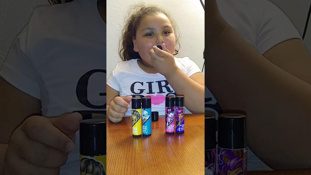 Monster High Lip balm testings