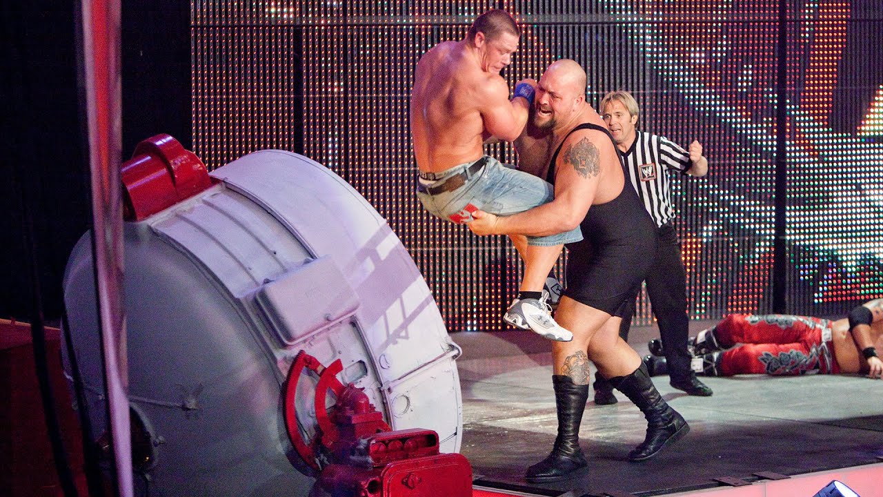 Big Show throws John Cena through a spotlight: Backlash 2009