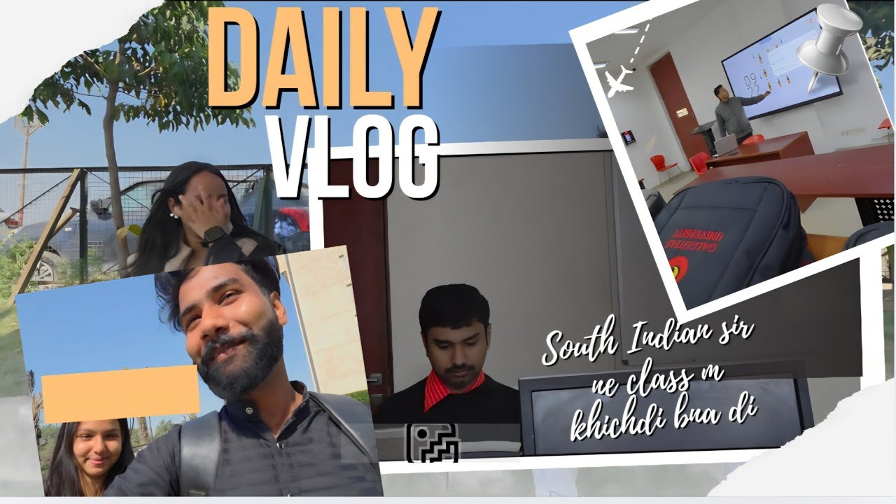South Indian sir ne khichdi bna diya class  ko || #bhairatanpurvlogs || #galgotiasuniversity 