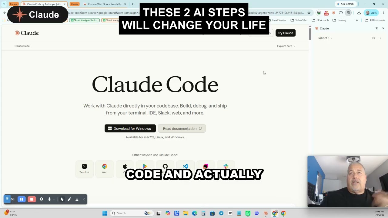 Adding Claude Code + Claude Chrome &mdash; The 2 AI Tools You Need