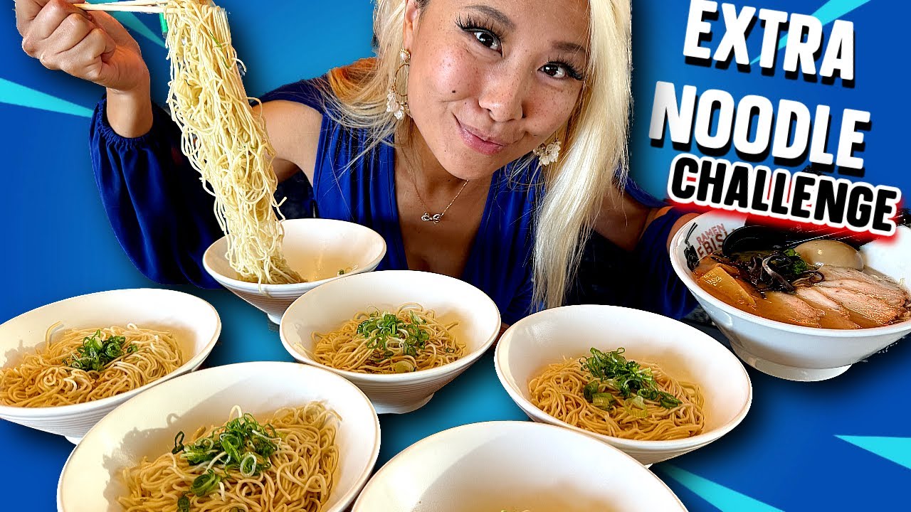 HOW MANY EXTRA BOWLS OF NOODLE CAN I EAT?! Ramen Ebisu in Las Vegas, NV!! #RainaisCrazy