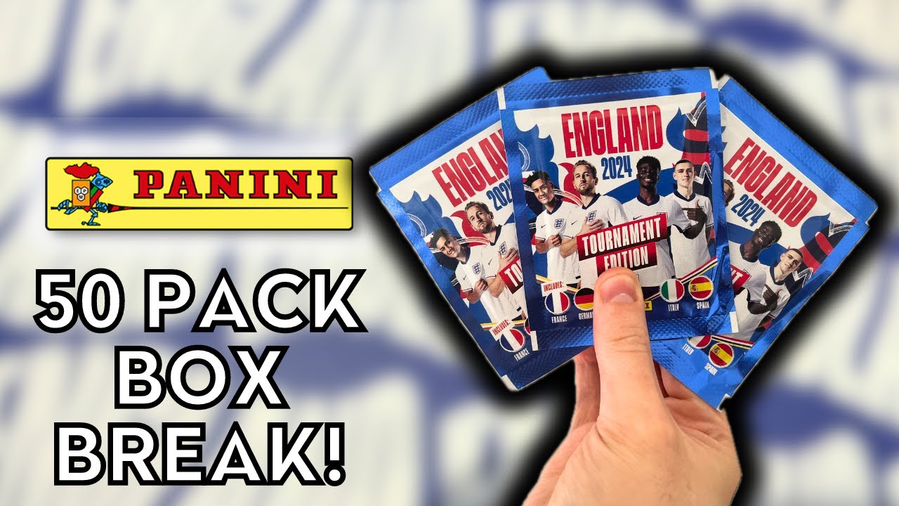 FULL BOX BREAK! | PANINI ENGLAND 2024 TOURNAMENT EDITION STICKER COLLECTION! | 50 PACK OPENING!