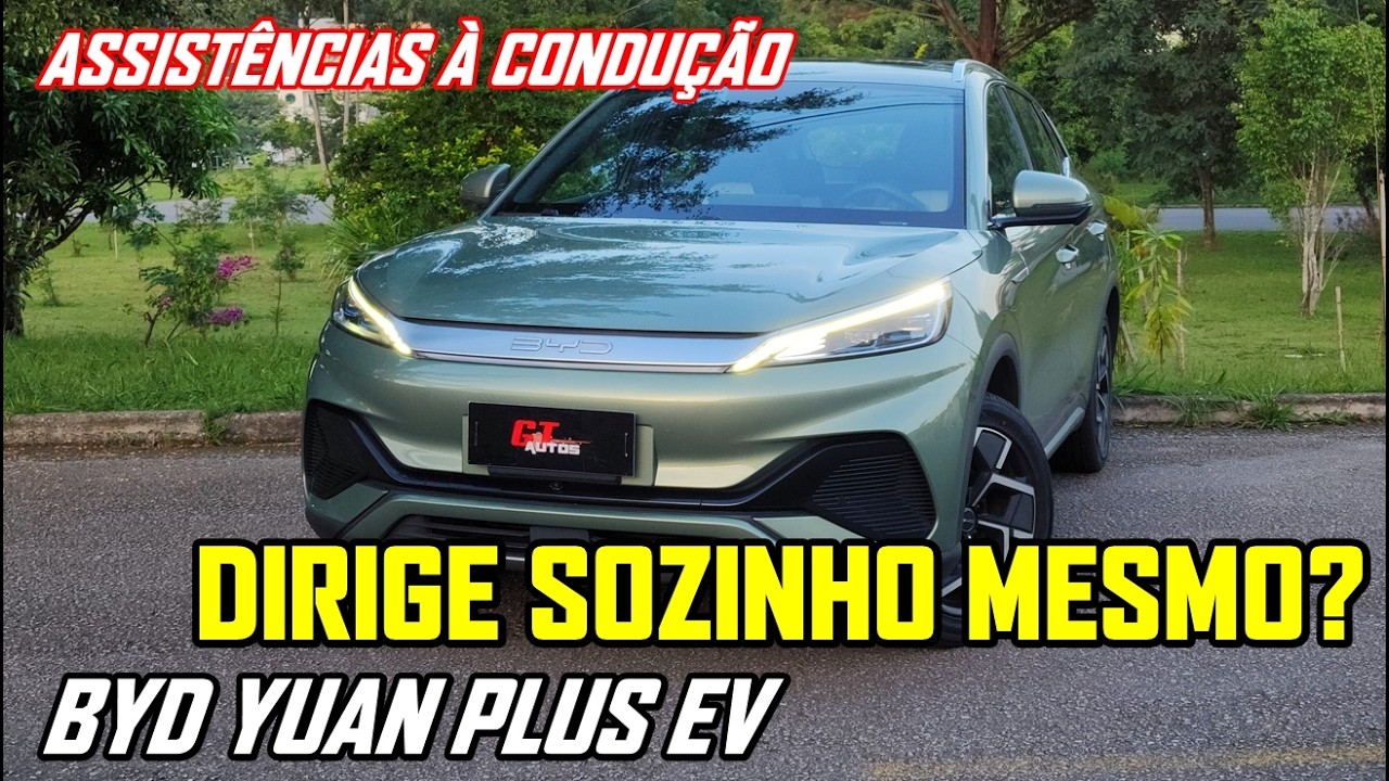BYD Yuan Plus dirigindo sozinho: testando todas as tecnologias semiautônomas do elétrico!