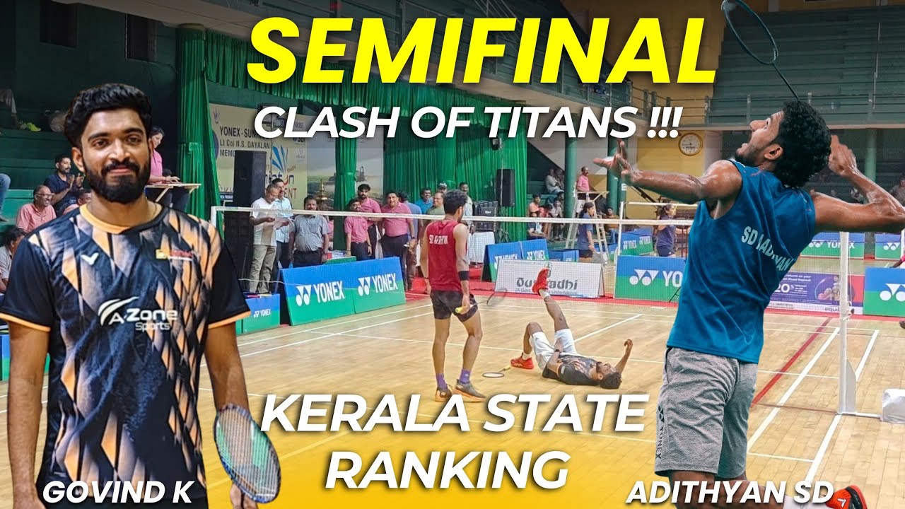Govind K VS Adityan SD | Kerala State Ranking Badminton Men's Singles | THRISSUR 