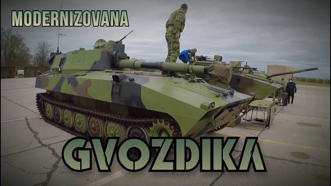 MODERNIZOVANA Haubica 2S1 GVOZDIKA Vojske Srbije