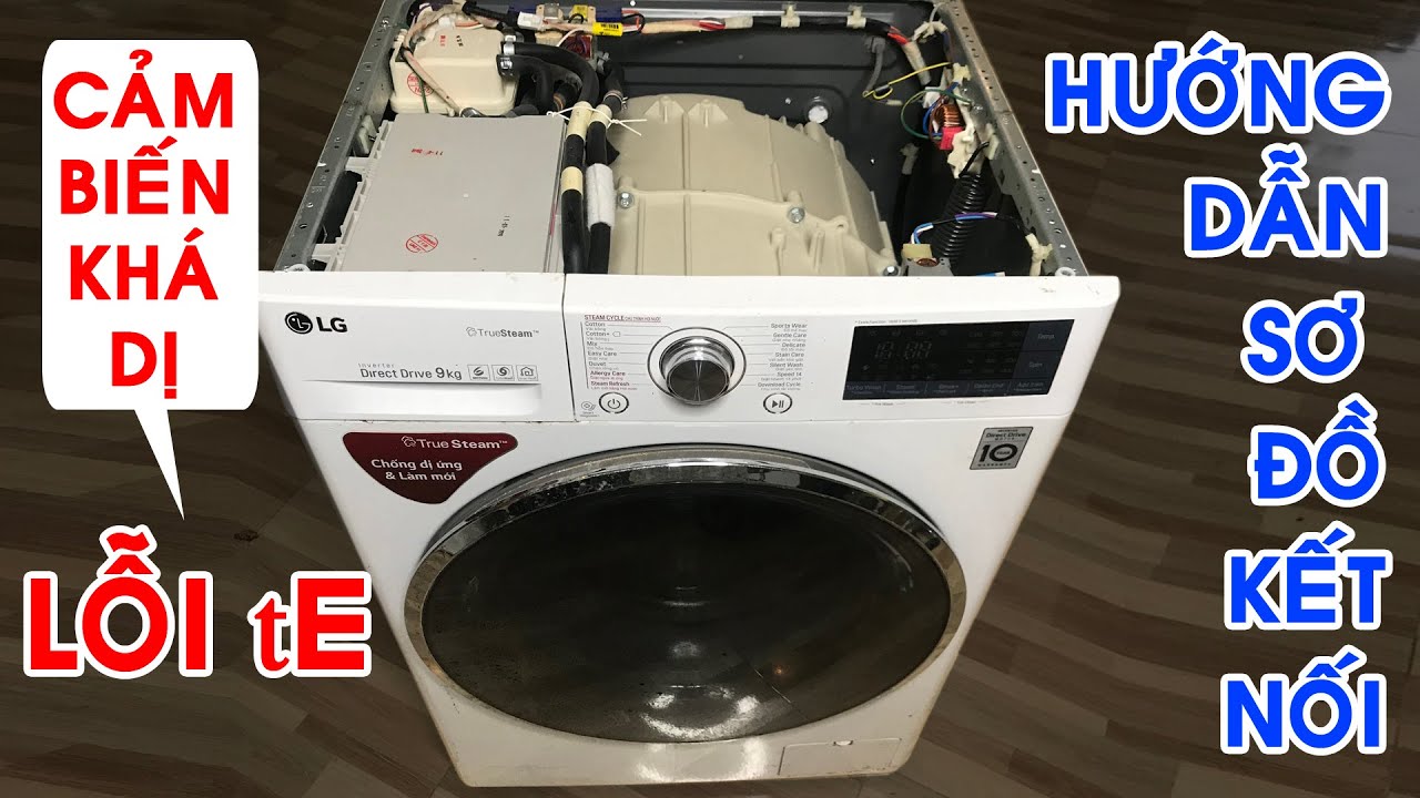 Sửa Máy giặt LG inverter lỗi tE, đo cảm biến khá dị | Hướng dẫn sơ đồ kết nối dây jack