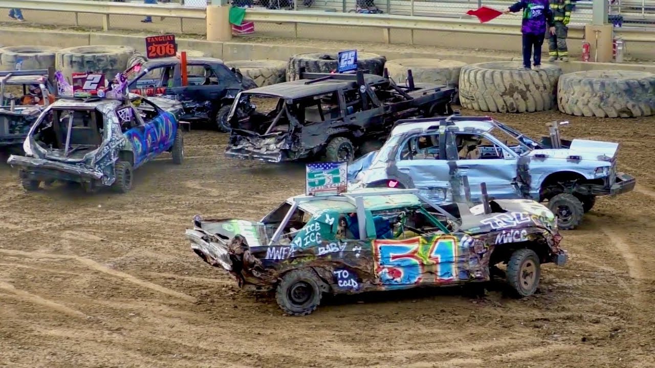 Heat 3 Full Size Superstock Demolition Derby Fayette Fairgrounds Dunbar Pennsylvania 2024