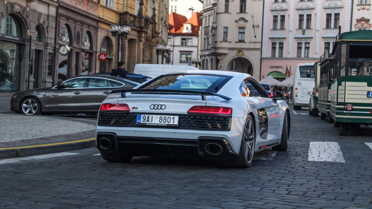 Supercars In Prague Part 1: DBS, 2x R8 V10 Performance, Urus, DB9, 992 Turbo S, Wraith & MORE!