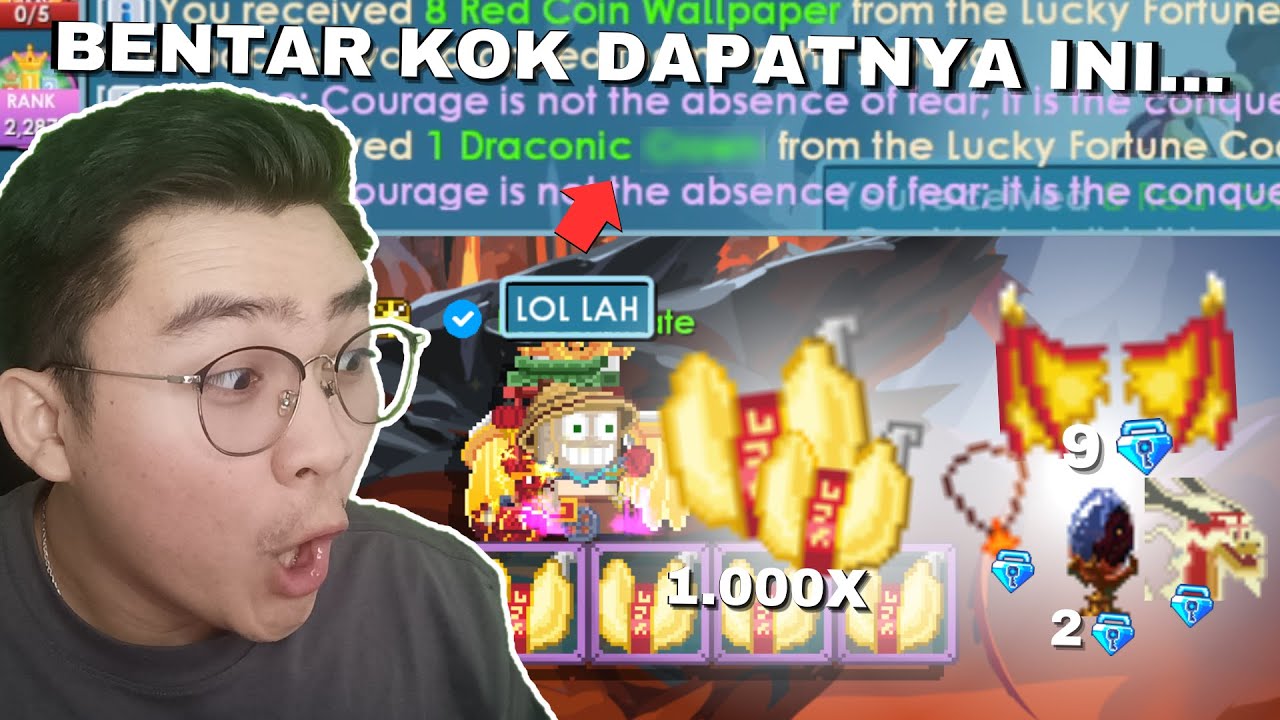 DAPET INI TAPI KOK.... Hmmmmm | GACHA 1.000 LUCKY FORTUNE COOKIE | Growtopia Lunar 2025